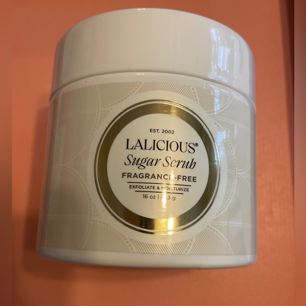 Brand New Lalicious 16oz Fragrance-Free Sugar Scrub
